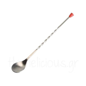 Bar Spoon American Red Knob 26,5 Cm Inox Ασημί|aps Bar Supply | Homelicious.gr