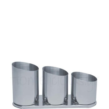 Bar Organizer 3 Θέσεων Inox Ασημί|pks | Homelicious.gr