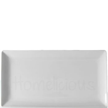 Πιατέλα SLIM [39,5x21,5 cm] Πορσελάνη Λευκό|GTSA