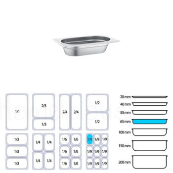 Γαστρονόμος 201 [1/9|6,5 Cm] Inox Ασημί|gtsa | Homelicious.gr