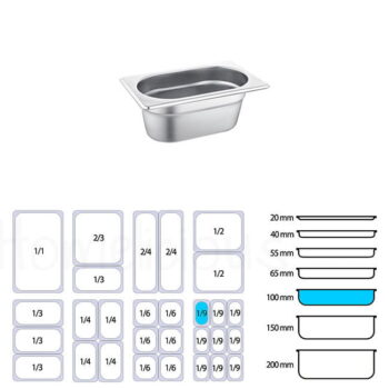 Γαστρονόμος 201 [1/9|10 Cm] Inox Ασημί|gtsa | Homelicious.gr