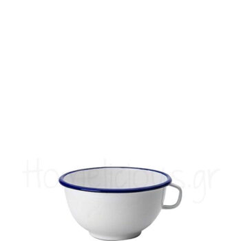 Μπολ BLANCA Με Χερούλι [Φ14 cm] Εμαγιέ Λευκό|Ibili