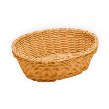 Ψωμιέρα Οβάλ [27x20|8 Cm] Rattan Μπεζ | Gtsa | Homelicious.gr