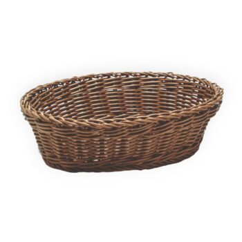 Ψωμιέρα Οβάλ [27x20|8 Cm] Rattan Καφέ Σκούρο | Gtsa | Homelicious.gr